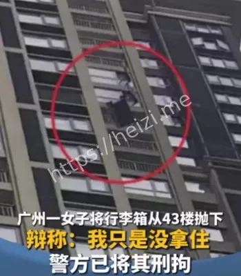 行李箱43楼抛物事件